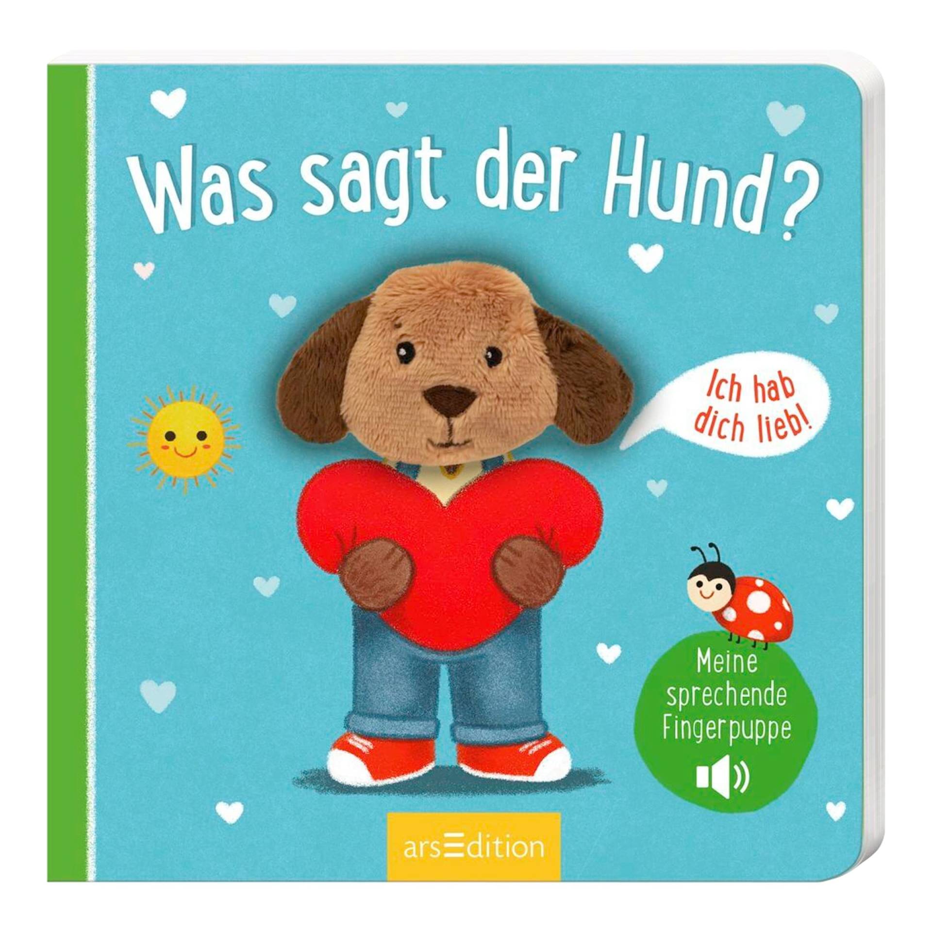 Arsedition Soundbilderbuch Meine sprechende Fingerpuppe: Was sagt der Hund? von arsEdition