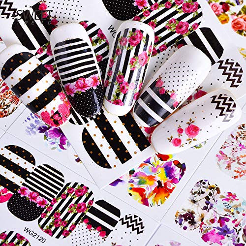 Artlalic 45 Blatt Mix Designs Nail Art Wasser Decals Aufkleber Blume Full Cover Wasserzeichen Nagel Dekorationen Artlalic 45 Blatt Mix Designs Nail Art Wasser Decals Aufkleber Blume Full Cover Wasserzeichen Nagel Dekorationen von art lalic