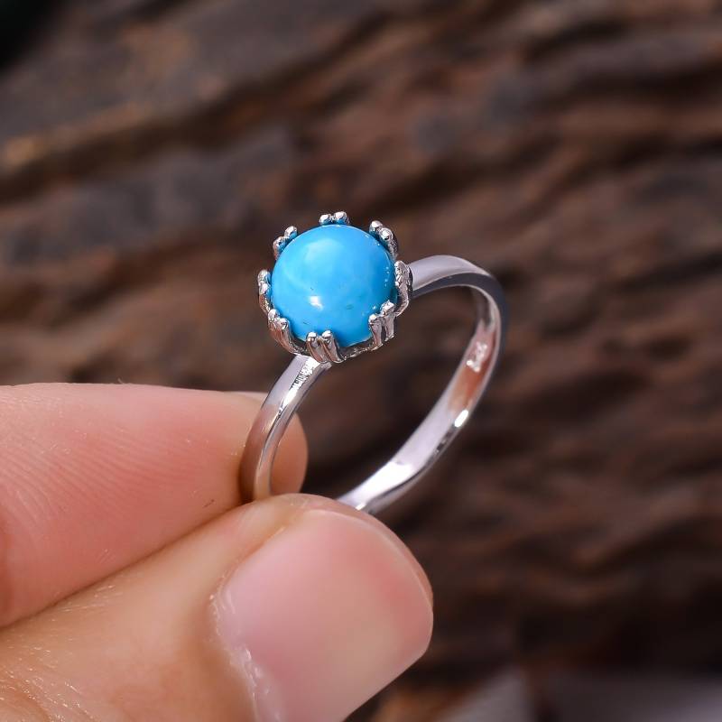 Handgemachte Personifizierte 92.5 Sterling Silber Edelstein Ring Großverkauf, Schöne Naturstein-Frauen-Nettes Geschenk, Birthstone Schmuck von artNgem