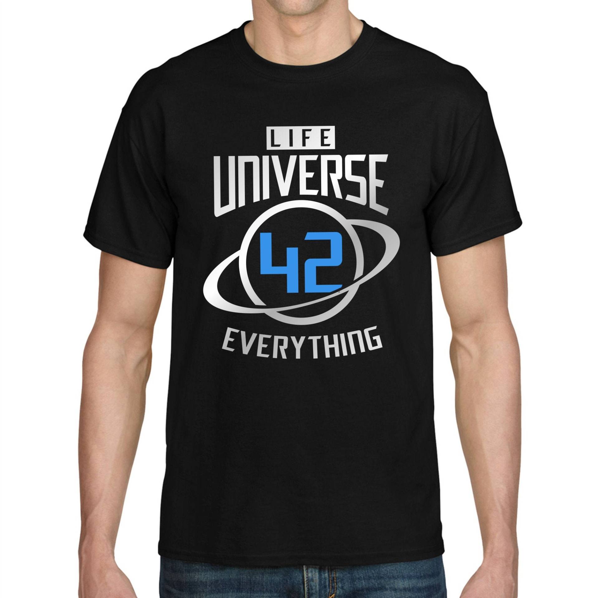 42 Answer Life Universe Everything Hitchhiker Galaxy Sprüche Spruch Geek Nerd Comedy Lustig Gag Spaß Magisch Zahl Weltraum Space Fun T-Shirt 42 Answer Life Universe Everything Hitchhiker Galaxy Sprüche Spruch Geek Nerd Comedy Lustig Gag Spaß Magisch Zahl Weltraum Space Fun T-Shirt von artSHIRT24