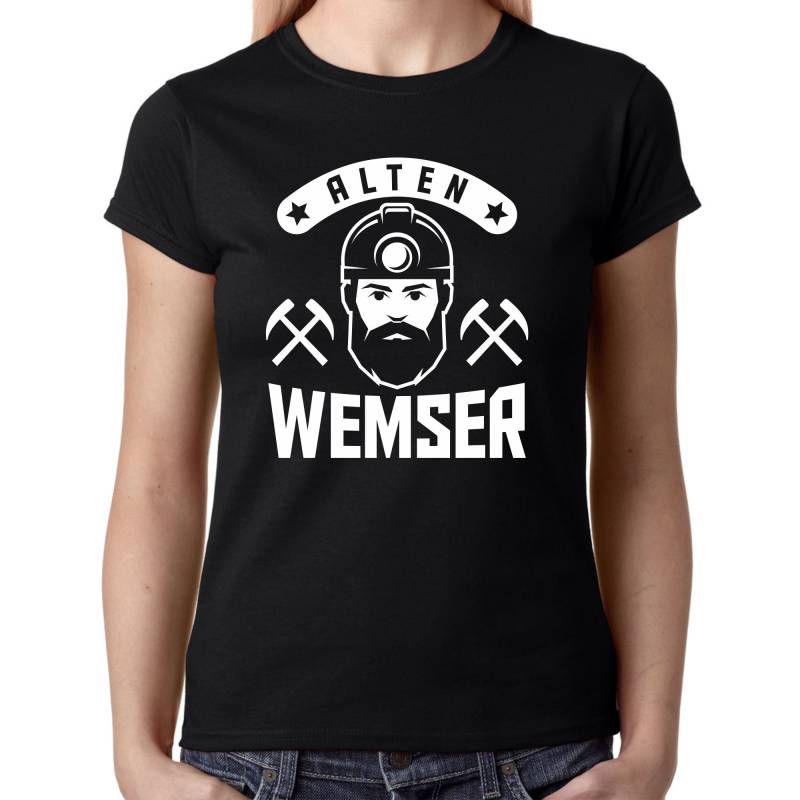 Alten Wemser Alter Wämser Ruhrgebiet Bergbau Zeche Kumpel Bochum Duisburg Gelsenkirchen Dortmund Sprüche Comedy Spaß Lustig Damen T-Shirt von artSHIRT24