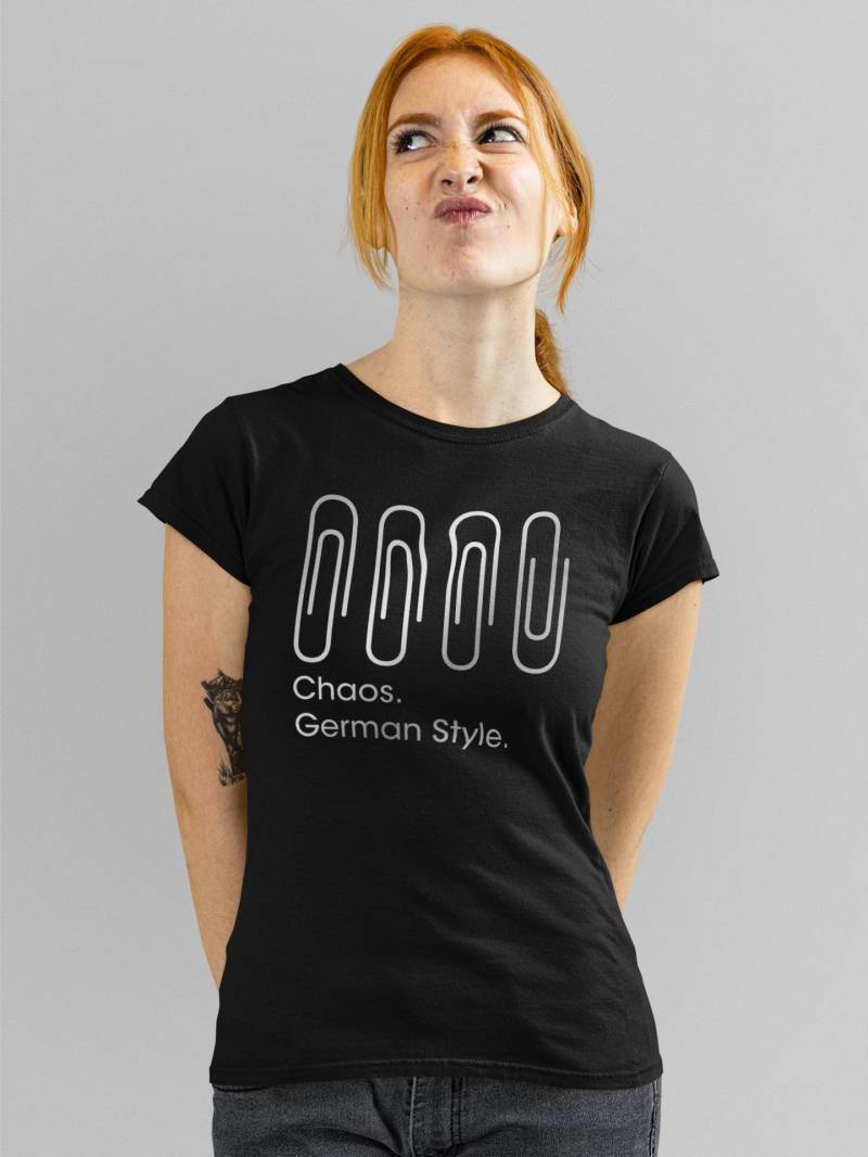 Damen T-Shirt Chaos. German Style von artSHIRT24
