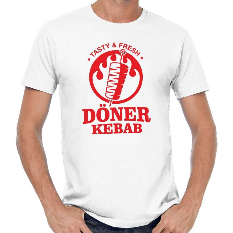 Döner Kebab Doner Fastfood Imbiss Turkish Shawarma Grill Sprüche Spruch Comedy Spaß Lustig Feier Party Urlaub Geschenkidee Funny Fun T-Shirt von artSHIRT24