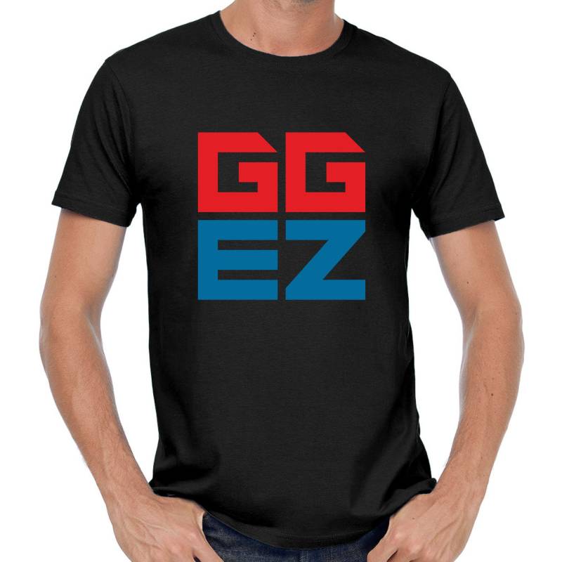 Gg Ez Gamer Gaming Good Game Games Daddel Daddeln Spiele Pc Geek Nerd Easy Shooter Egoshooter Comedy Spaß Lustig Sprüche Spruch Fun T-Shirt von artSHIRT24