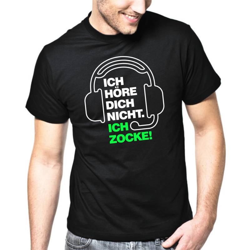 Ich Höre Dich Nicht Ich Zocke Gamer Games Gaming Spieler Zocker Daddel Daddeln Geek Nerd Spaß Lustig Comedy Sprüche Headphones Fun T-Shirt von artSHIRT24