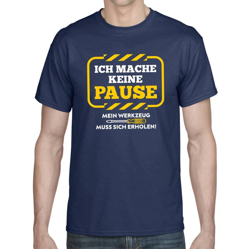 Ich Mache Keine Pause Mein Werkzeug Muss Sich Erholen Handwerker Elektriker Werkstatt Arbeit Sprüche Spruch Comedy Spaß Lustig Fun T-Shirt von artSHIRT24