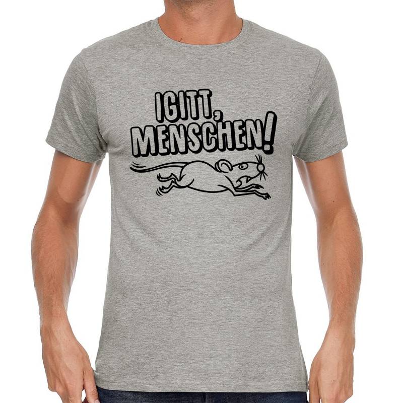Igitt Menschen Cartoon Comic Ratte Maus Nagetier Illustration Zeichnung Witzig Funny Meme Witz Fun Spruch Sprüche Lustig Spaß Comedy T-Shirt von artSHIRT24