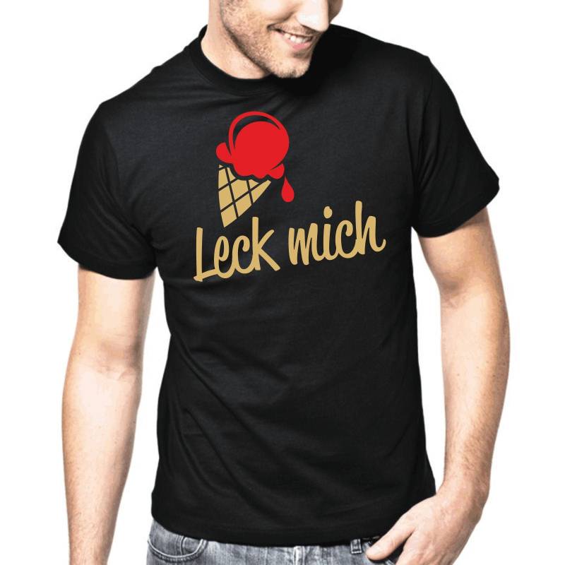 Leck Mich Eis Eistüte Eiscreme Ice Creme Gelato Fun Frech Funny Sprüche Spruch Spaß Lustig Comedy Sommer Urlaub Strand Freizeit Geek T-Shirt von artSHIRT24
