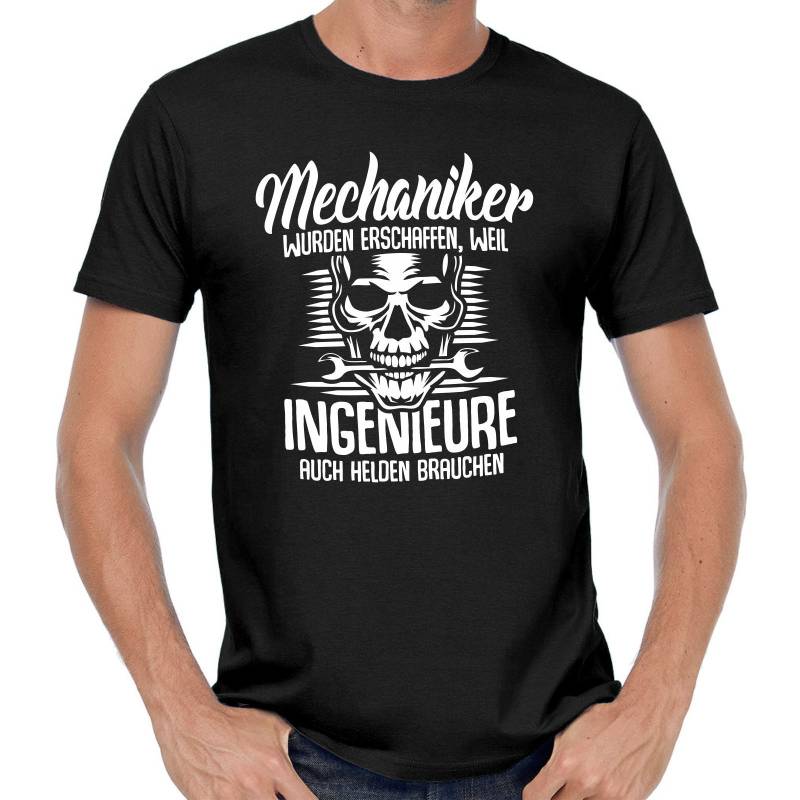 Mechaniker Wurden Erschaffen Schrauber Handwerker Kfz Auto Motorrad Sprüche Spruch Comedy Spaß Lustig Party Arbeit Geschenkidee Fun T-Shirt von artSHIRT24