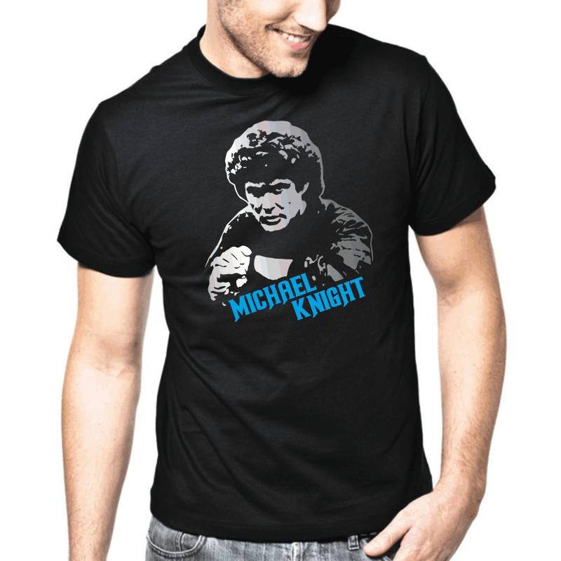 Michael Knight Kitt Rider David Hasselhoff Serie Fan Sprüche Spruch Comedy Spaß Lustig Feier Party Geek Nerd Geschenkidee Fun T-Shirt von artSHIRT24