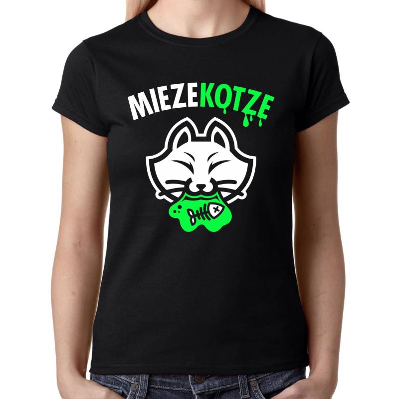 Miezekotze Miezekatze Katze Kater Cat Bayern Bayrisch Oktoberfest Sprüche Lustig Comedy Spaß Witzig Fun Miau Cartoon Girlie Damen T-Shirt von artSHIRT24