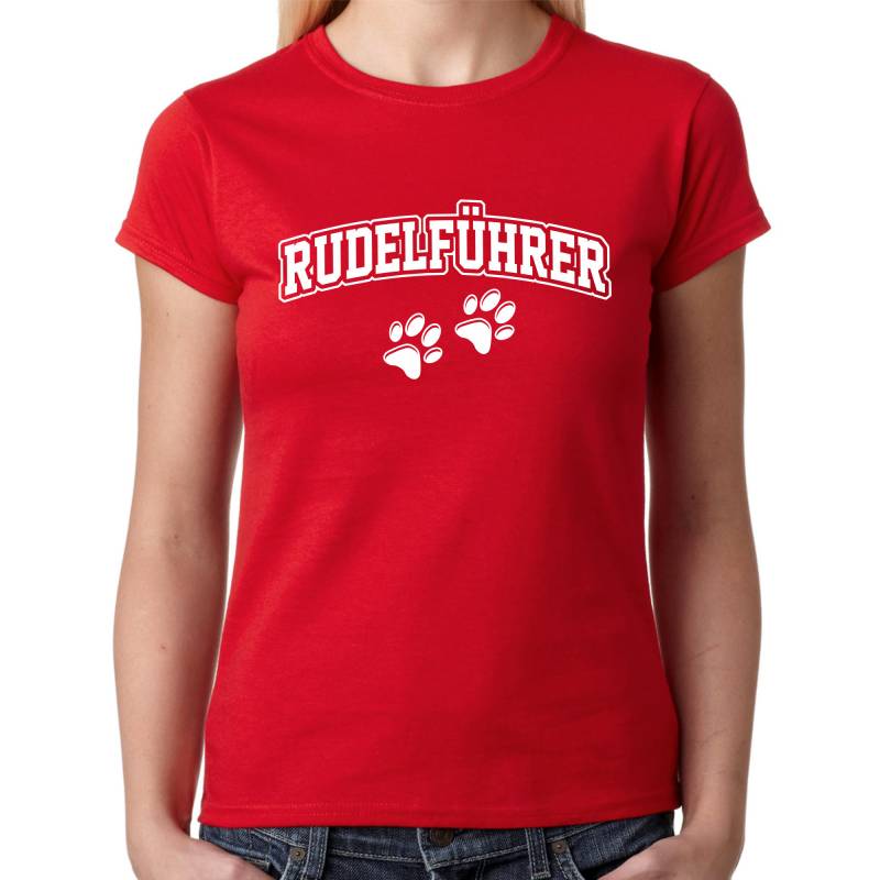 Rudelführer Hund Agility Alphatier Anführer Rudel Wolf Jga Chef Boss Dog Pfote Pfoten Spruch Spaß Comedy Lustig Girlie Damen Lady T-Shirt von artSHIRT24