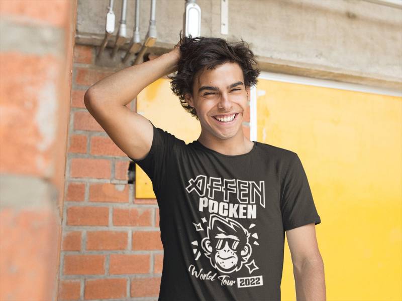 T-Shirt Affenpocken World Tour 2022 Herren Unisex von artSHIRT24