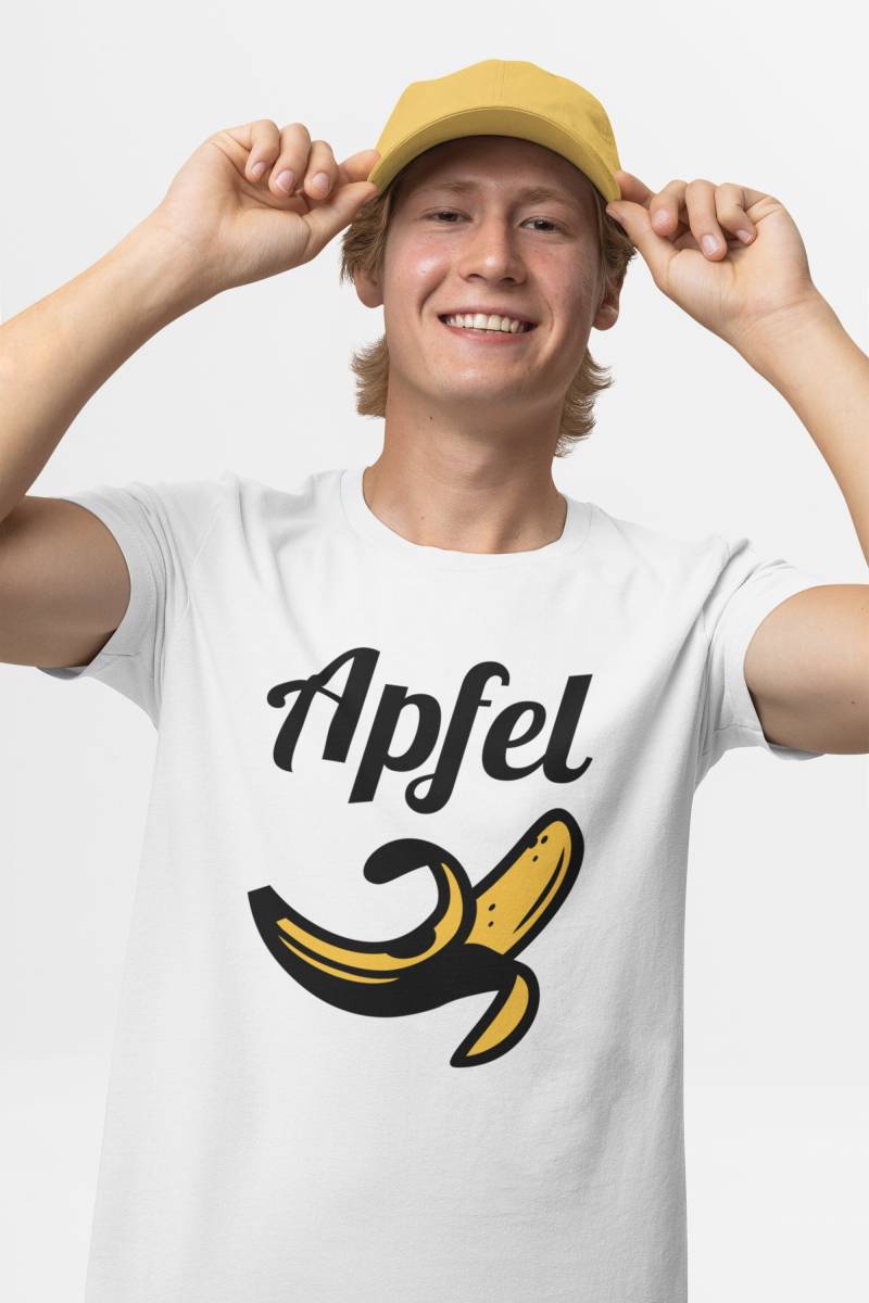 T-Shirt Apfel Banane | Obst Fruchtig Herren Unisex von artSHIRT24