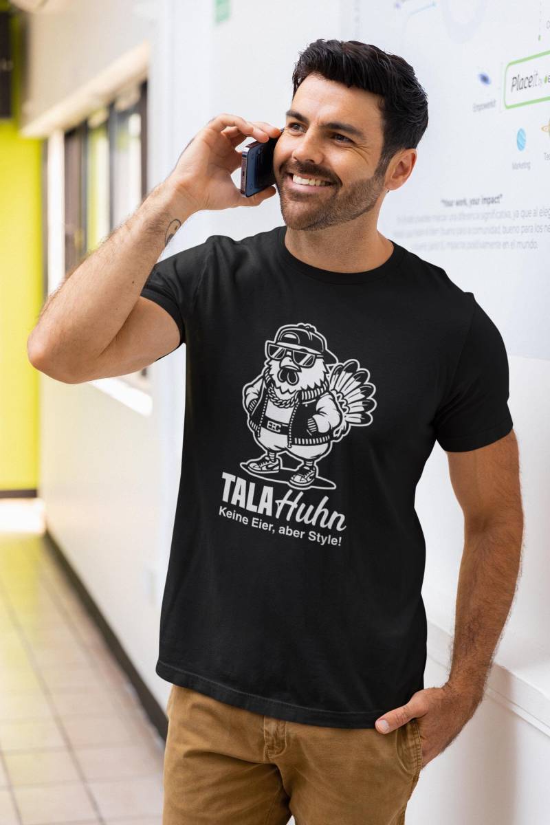 T-Shirt Talahuhn - Keine Eier, Aber Style Tala Huhn Talahon Trend Meme Herren Unisex von artSHIRT24