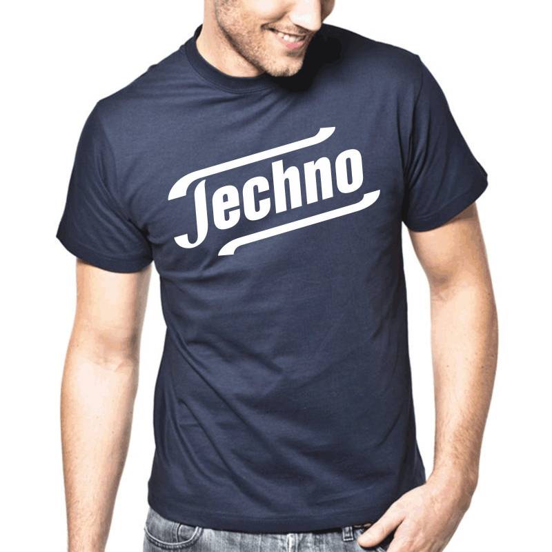 Techno Kult Club Dj Retro Satire Parodie Hardstyle Edm Trance Music Musik Fun Sprüche Spruch Comedy Spaß Lustig Geschenkidee T-Shirt von artSHIRT24