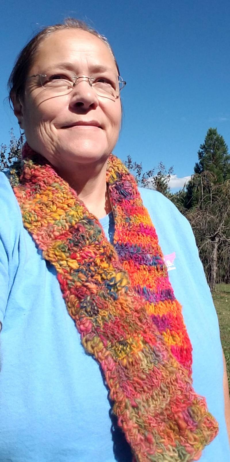 Handgefärbt Handspun Hand Gehäkelte Fleece Gefüttert-Schal von artYARNetc