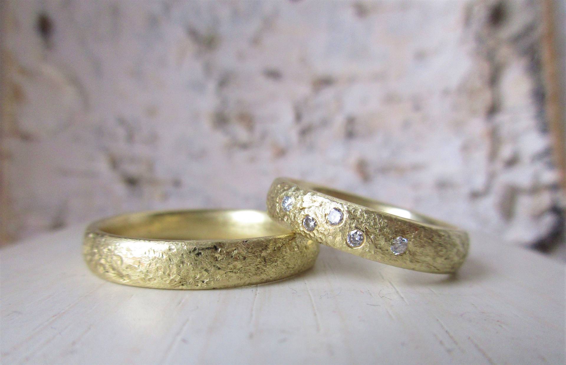 Ausgefallene Eheringe Rustikal Ungewöhnlich Trauringe Bohostyle von artargentum