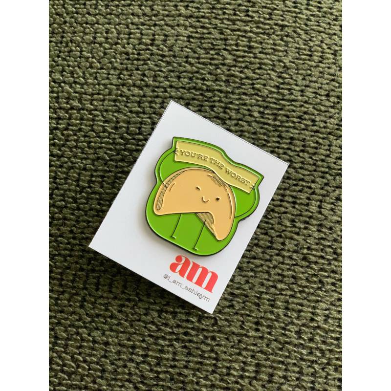 Fortune Cookie "You " Re The Worst" Pin Fortune Cookie "You " Re The Worst" Pin von artbagg