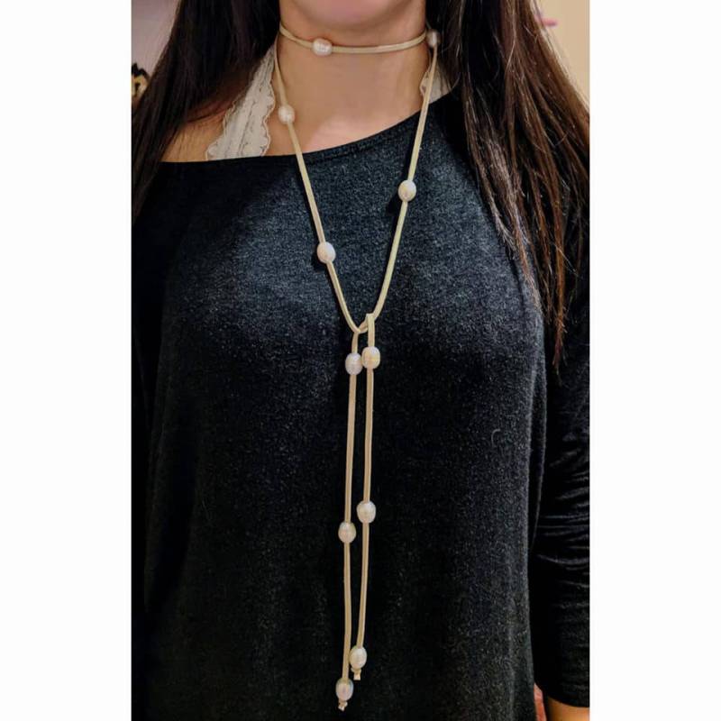 Lederband & Große Perlenkette von artbyRyan87