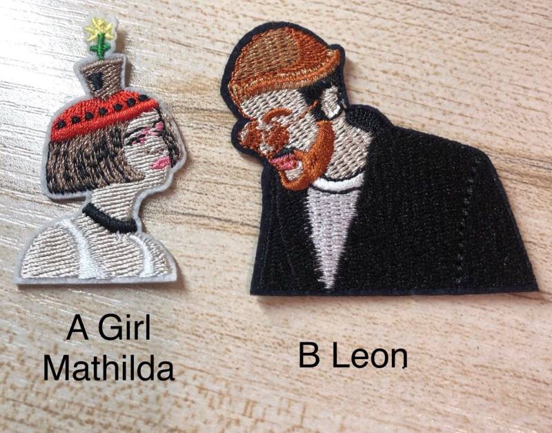 Aufbügler - Leon Und Mathilda The Professional Nähaufnäher Bestickter Aufnäher Für Jacke von artcraft32