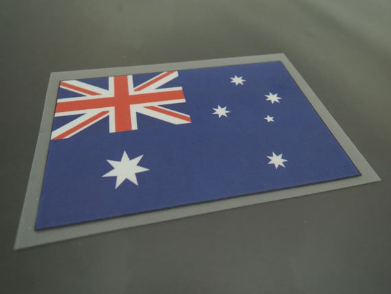Australien Flagge Eisen Auf Transfer - Vinyl Sheets Heat Sheet Land Flags Aufbügelbare von artcraft32