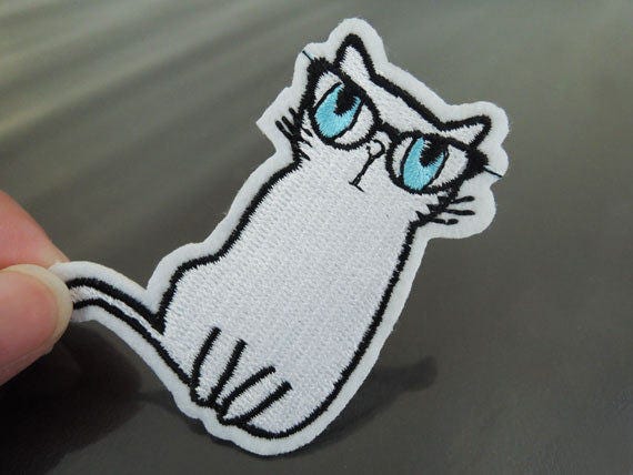 Eisen Auf Patch - Niedliche Katze Patches Tier-Patch, Die Kleine Kitty Applique Gestickt Patch Nähen von artcraft32