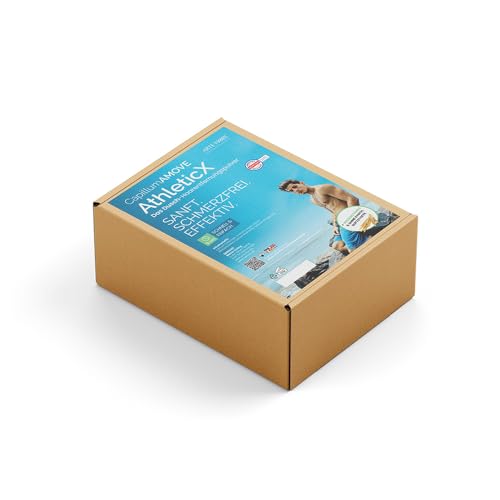 Capillum AMOVE AthleticX 1000g SPAR PACK schmerzfreies Enthaarungscreme Pulver für Männer - - Intim Haarentfernung ohne Schmerzen von arte fiori