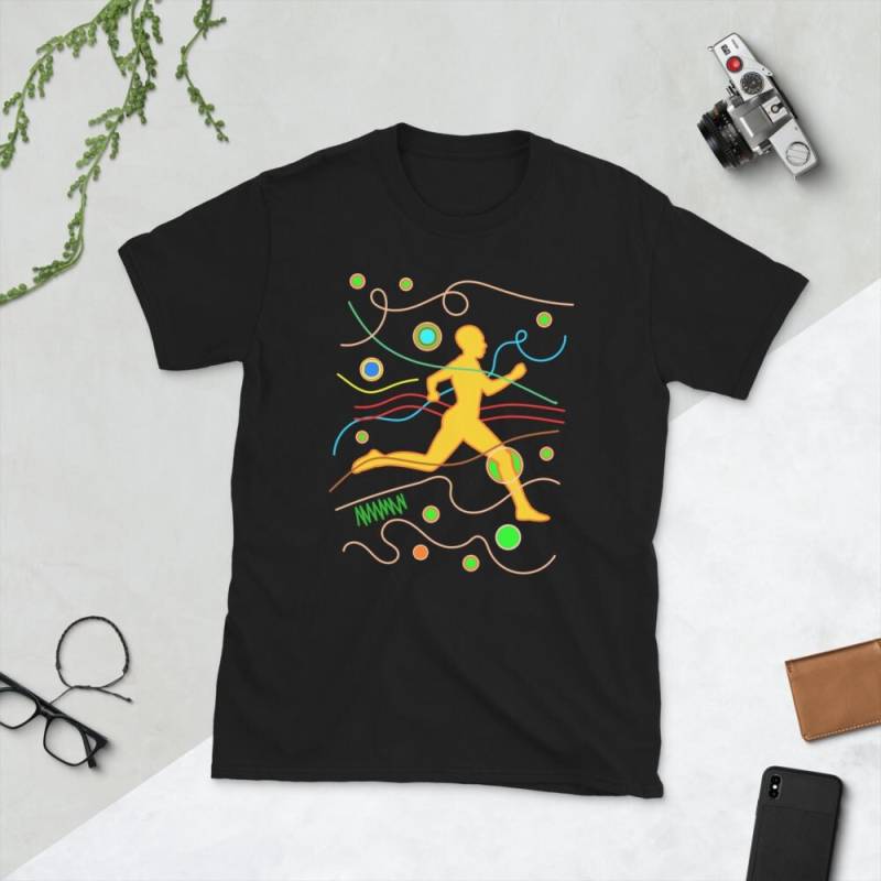 Runner in Motion Support & Cheer Exercise Shirt von artfulnotebook