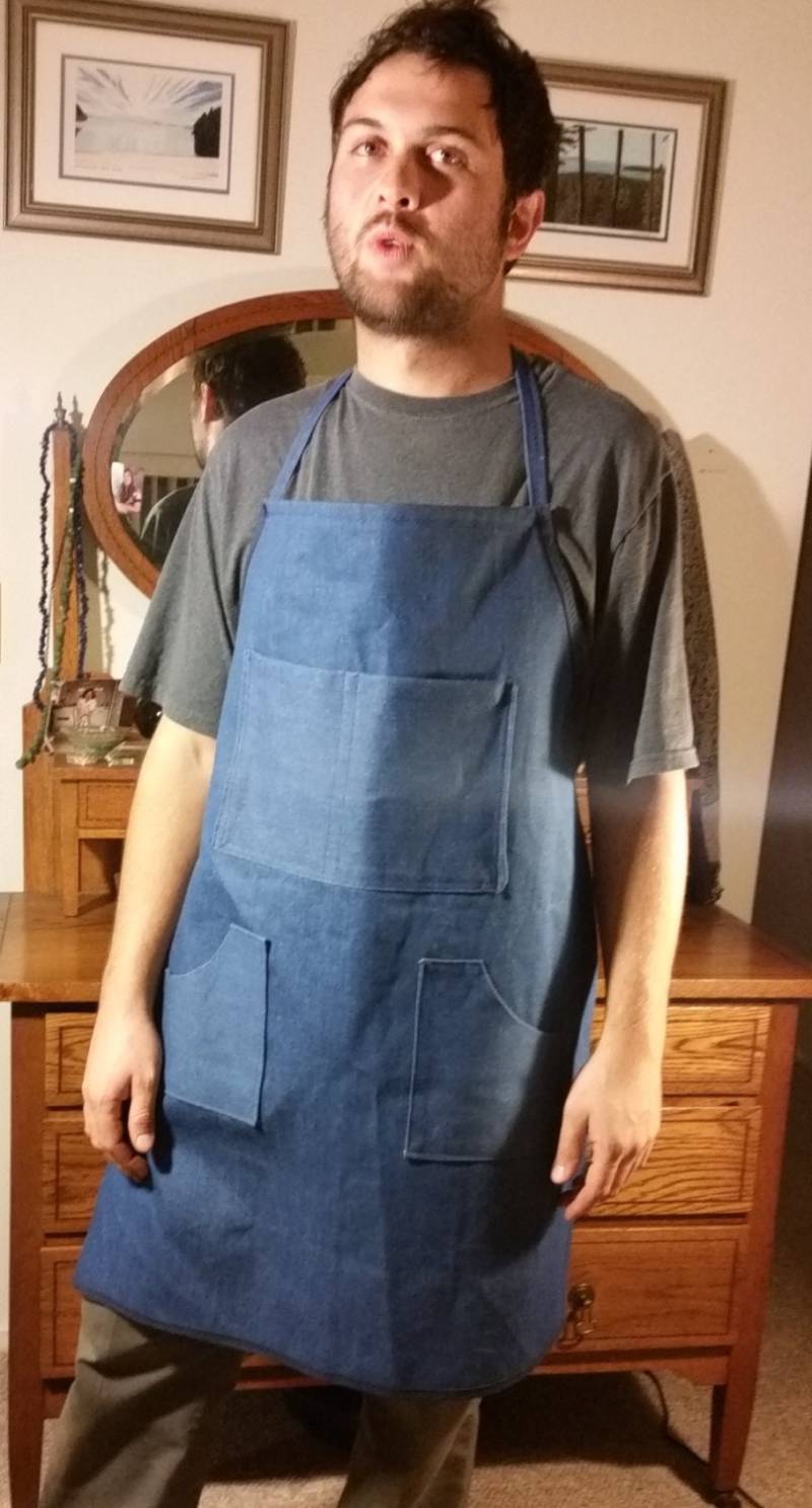 Unisex Jeans Schürze + Taschen von artisanaprons