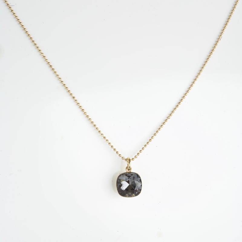 Artjany Goldene Halskette Cut Crystal Silver Night von artjany