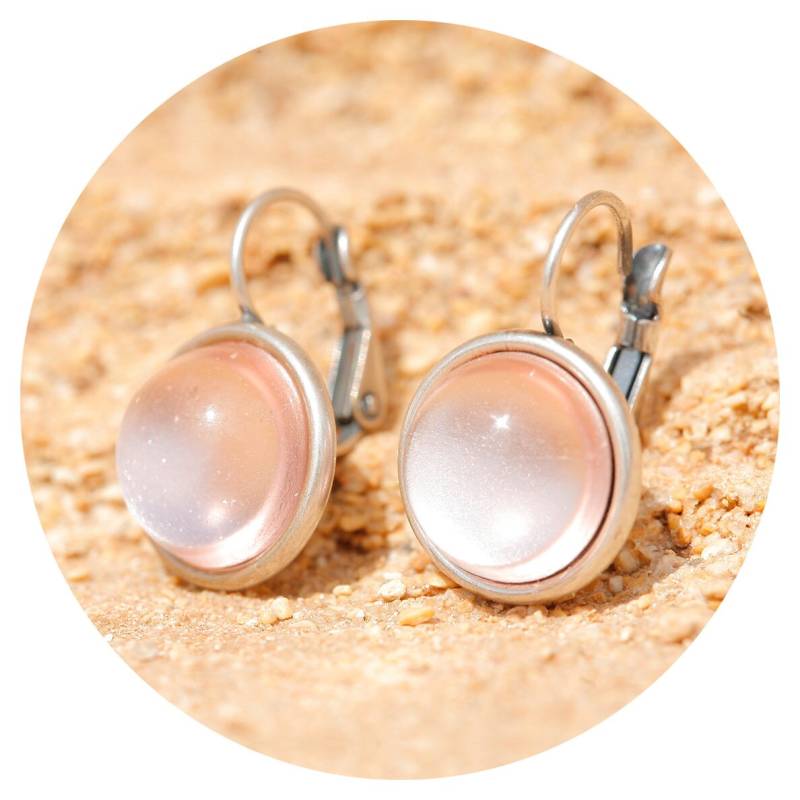 Artjany Ohrring Cabochon Vintage Rose Silber Artjany Ohrring Cabochon Vintage Rose Silber von artjany