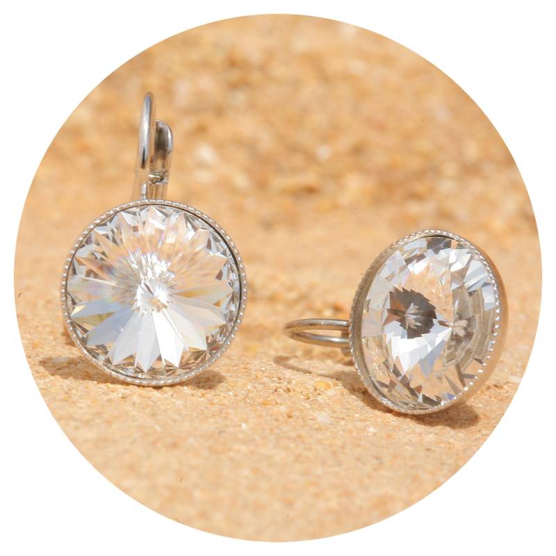 Artjany Ohrring Swarovski Kristalle in Crystal Silber von artjany