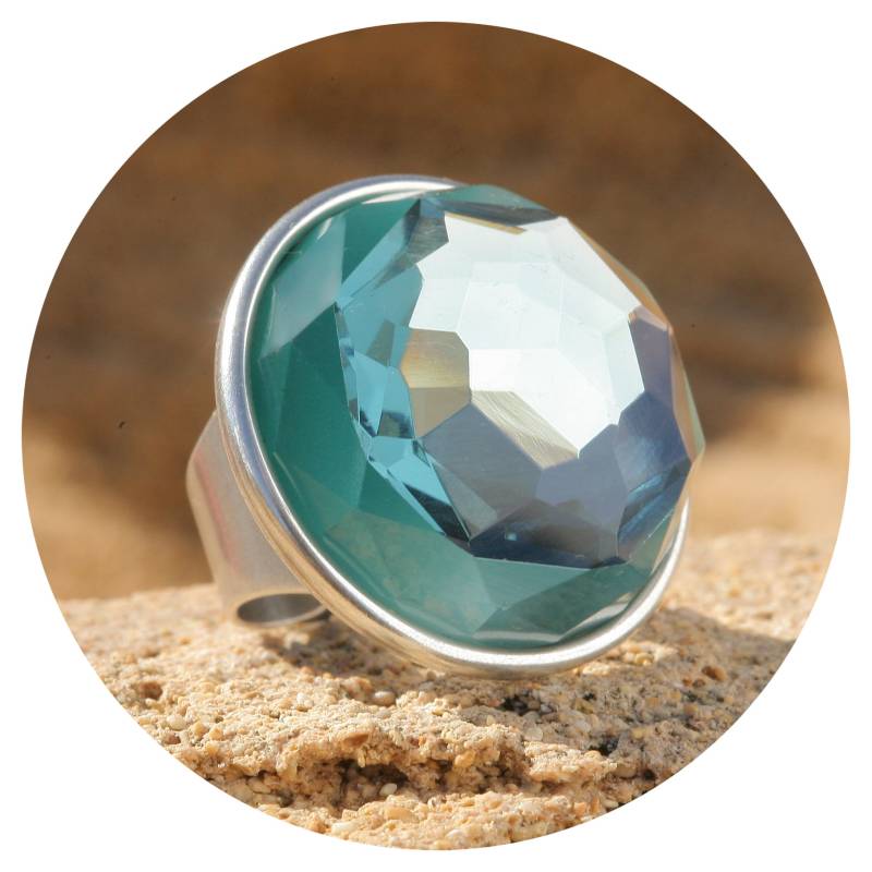 Artjany Xxl Ring Aquatürkis Silver von artjany