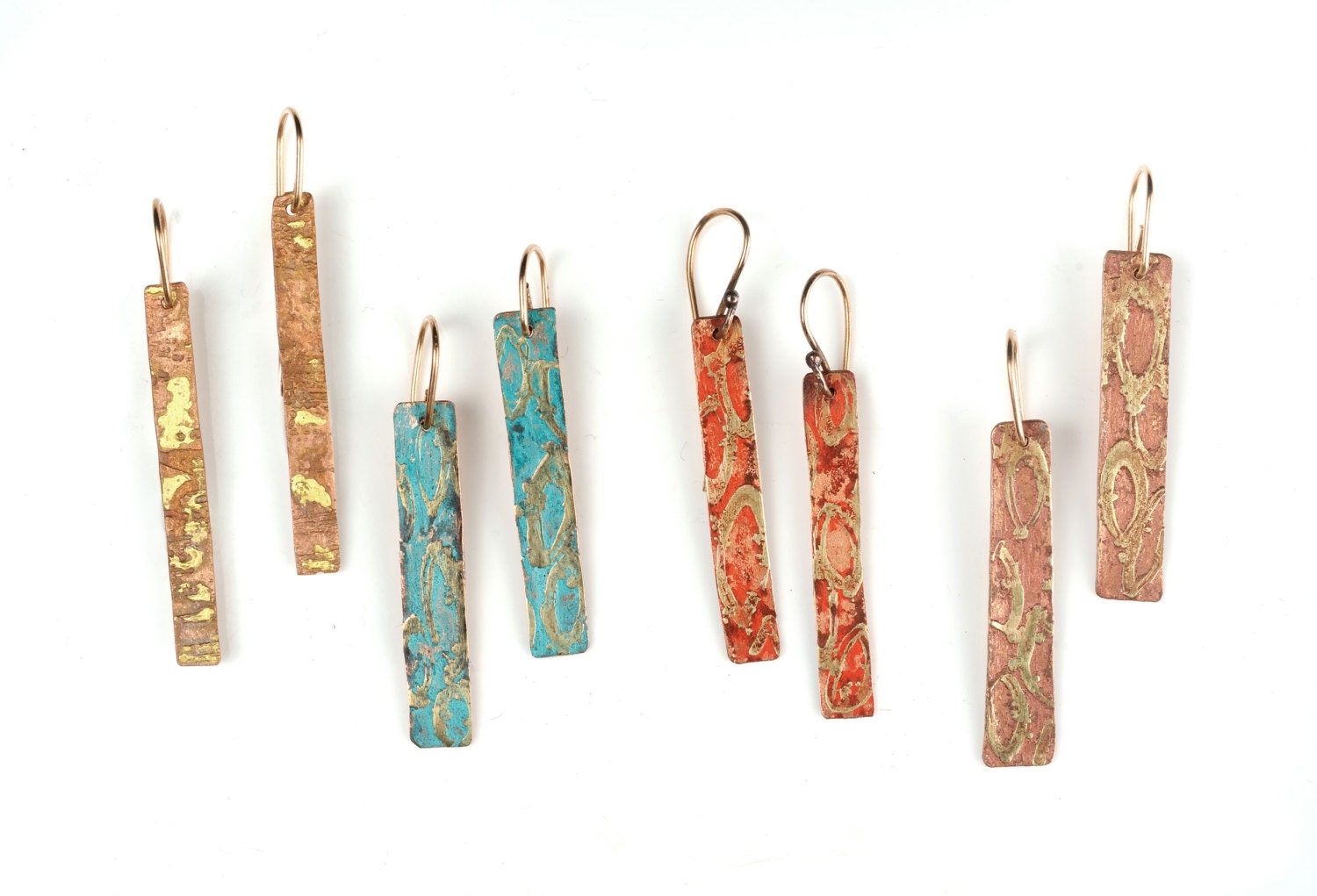 Ohrringe Gold Splatter von artjewelsz