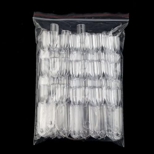 150Pcs False Nail Tips Fan Fake Nails Nail Art Training Practice Nail Polish Display with Removable Ring von artlalic