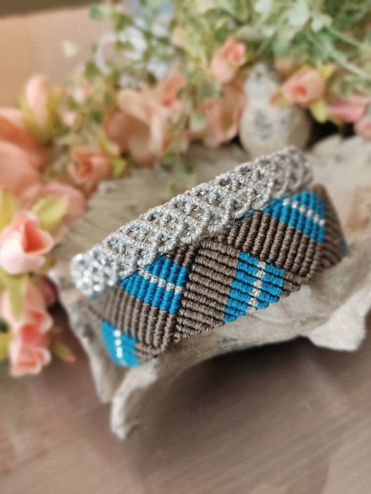 Makramee Armband Set Von Zwei Frauen Armbänder Boho-Armbänder Makramee Armband Set Von Zwei Frauen Armbänder Boho-Armbänder von artlighty