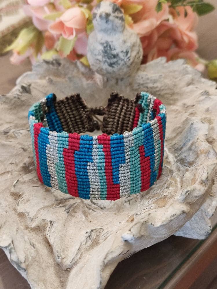 Makramee Armband Boho Handmade von artlighty