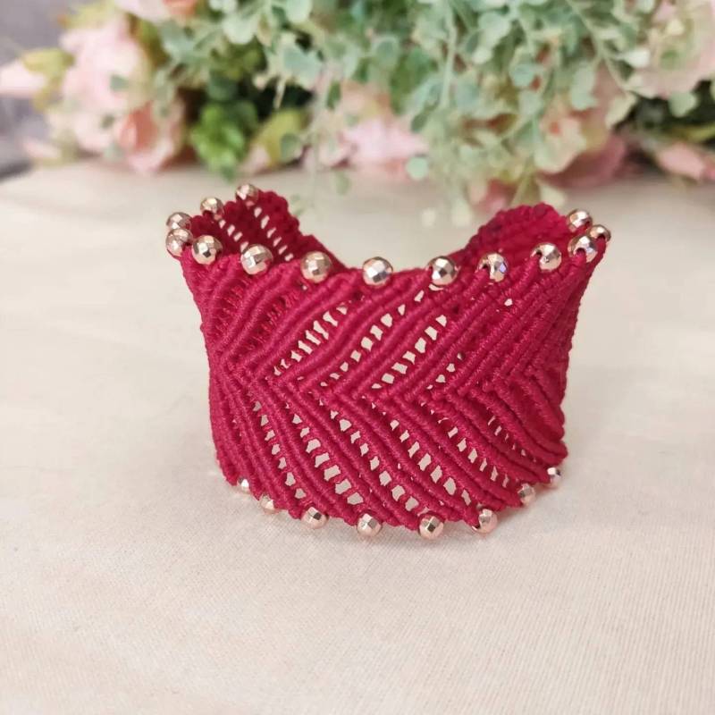 Makramee Armband Cuff Boho von artlighty