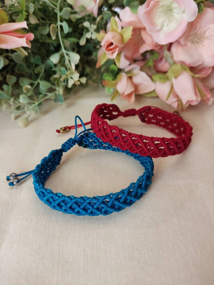 Makramee Armband. Boho Armband Zweier Set Makramee Armband. Boho Armband Zweier Set von artlighty