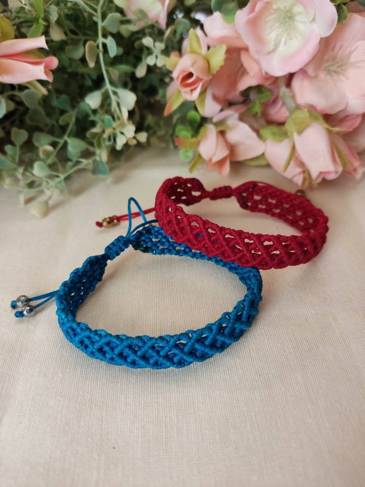Makramee Armband. Boho Armband Zweier Set von artlighty