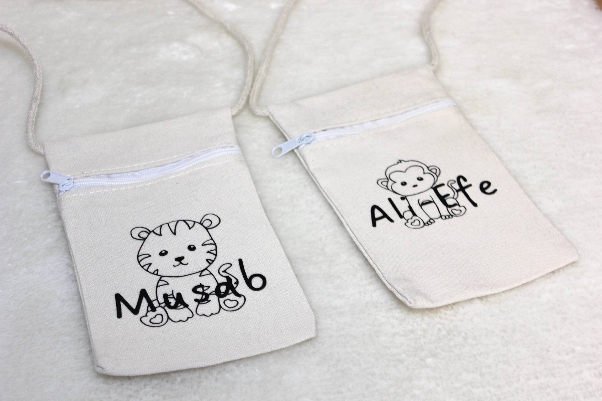 Personalisierte Umhängetasche | Kosmetiktasche Federmäppchen Tasche Shopper Einkaufstasche| Bayram Eid von artofgiftsmuc