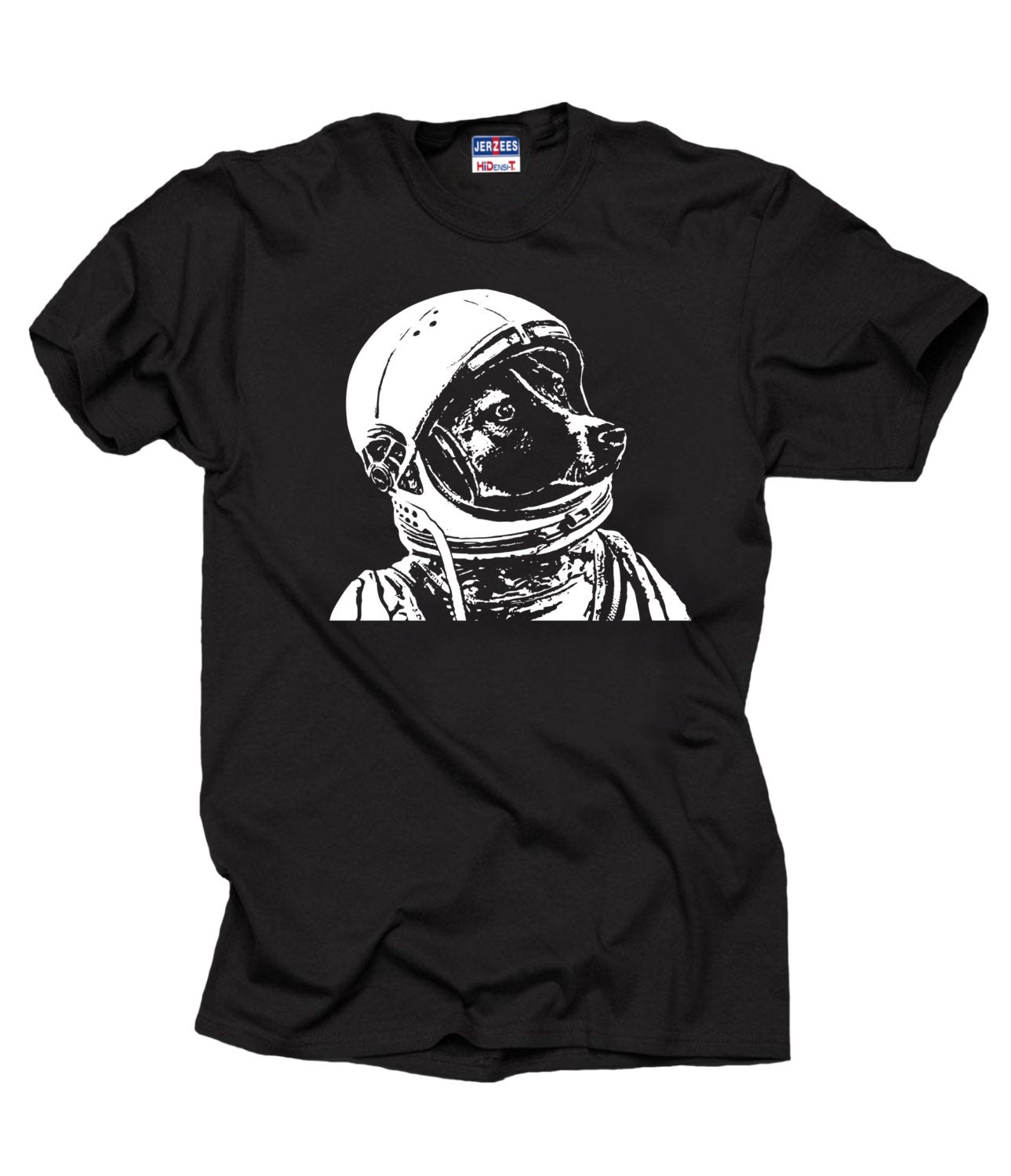 Astronaut Dog T-Shirt Shirt Lustige Hund Im Raum T-Shirt von artsyfartsytees