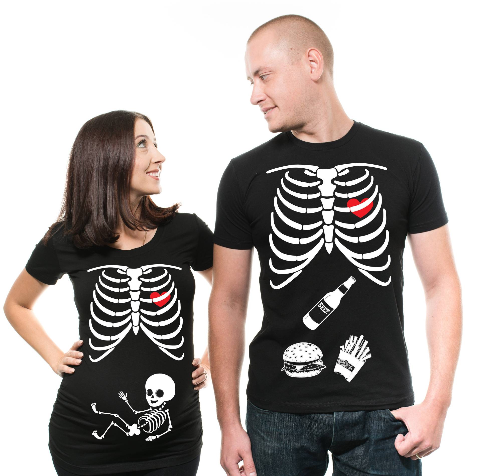 Halloween Mutterschaft T-Shirts Kostüm Schwangerschaft Ankündigung Shirts von artsyfartsytees
