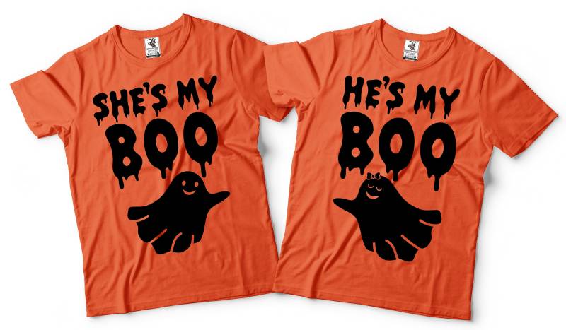 Halloween T-Shirts Paare Lustige Geist-Kostüme Boo Passende Halloween-Kostüme Halloween-T-Shirts Erwachsene von artsyfartsytees