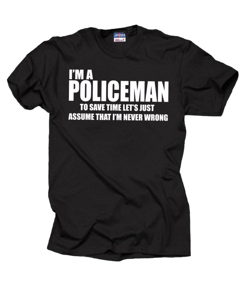 Ich Bin Ein Polizist T-Shirt Polizei Lustig Beruf Geschenk Für Polizisten von artsyfartsytees