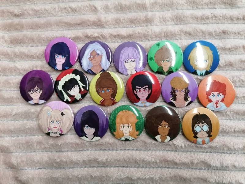 Danganronpa Trigger Happy Havoc Zeichen Anstecker von artychaildcreations