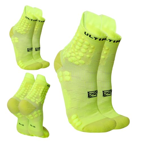 as ULTIMATE Flow - 3 Paar Laufsocken & Sportsocken für Damen & Herren, compression socks für Running & Laufen neongelb von as ULTIMATE