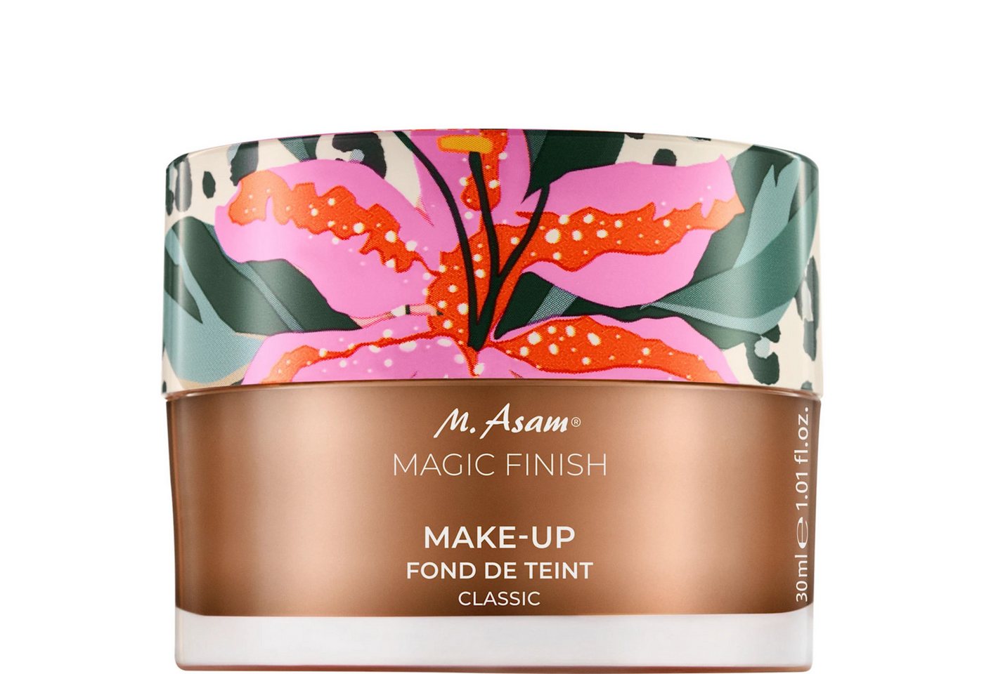 asambeauty Foundation M. Asam Magic Finish Make up 30 ml, + Vitamin E, 4in1 (Primer, Concealer, Foundation, Puder) von asambeauty