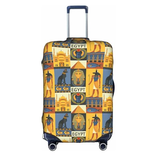 Gepäckabdeckung mit Aufdruck „Altes Ägypten, Kofferschutz, Reisekofferabdeckung für Kinder und Erwachsene, passend für 18–32 Zoll von asbwuo